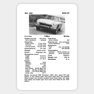 MGB GT - technical data Magnet